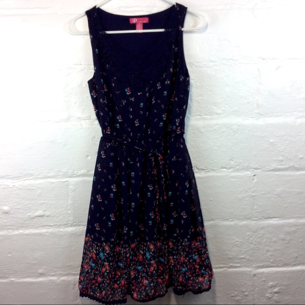 Up by Ultra Pink Floral Tank Dress